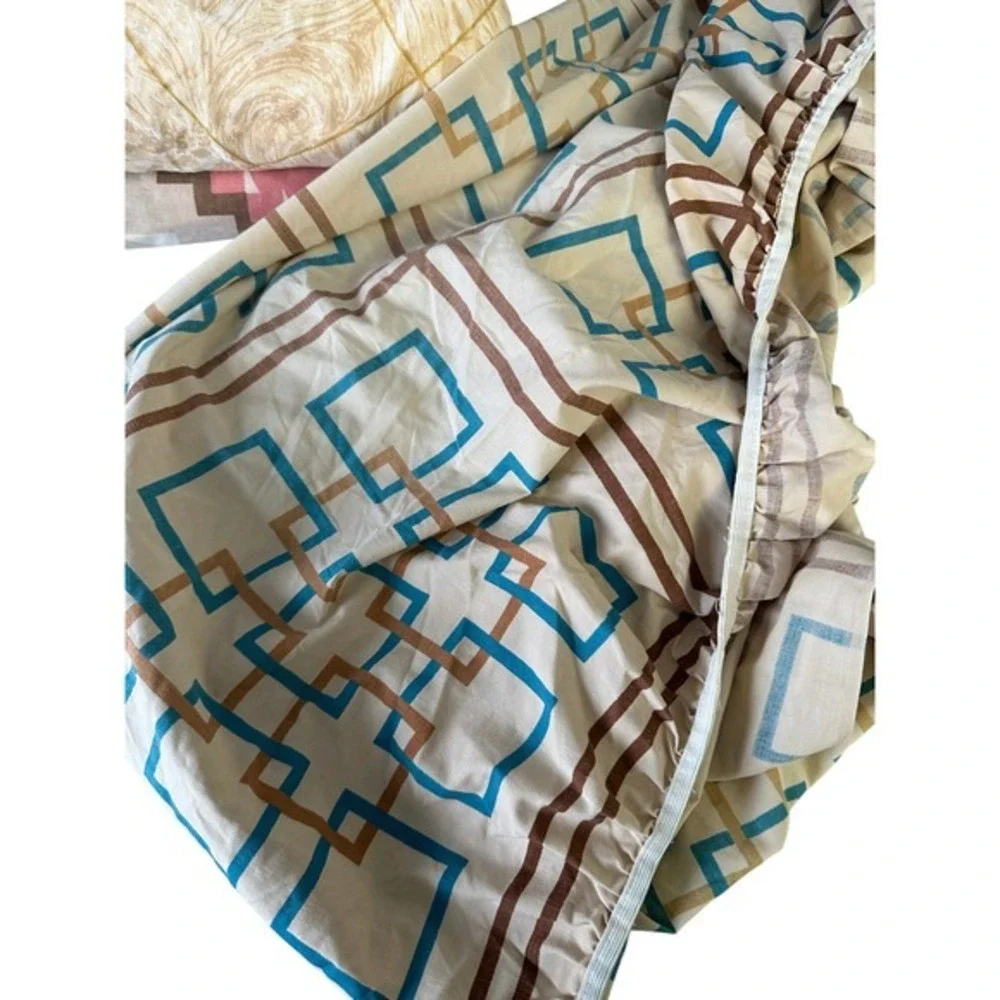 Vintage 60s 70s Sheets Mixed Lot Flat Fitted Various‎ Sizes Mod Fun Florals